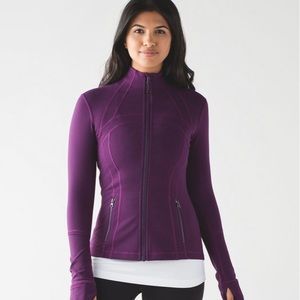 lululemon define jacket size 10 - darkest magenta